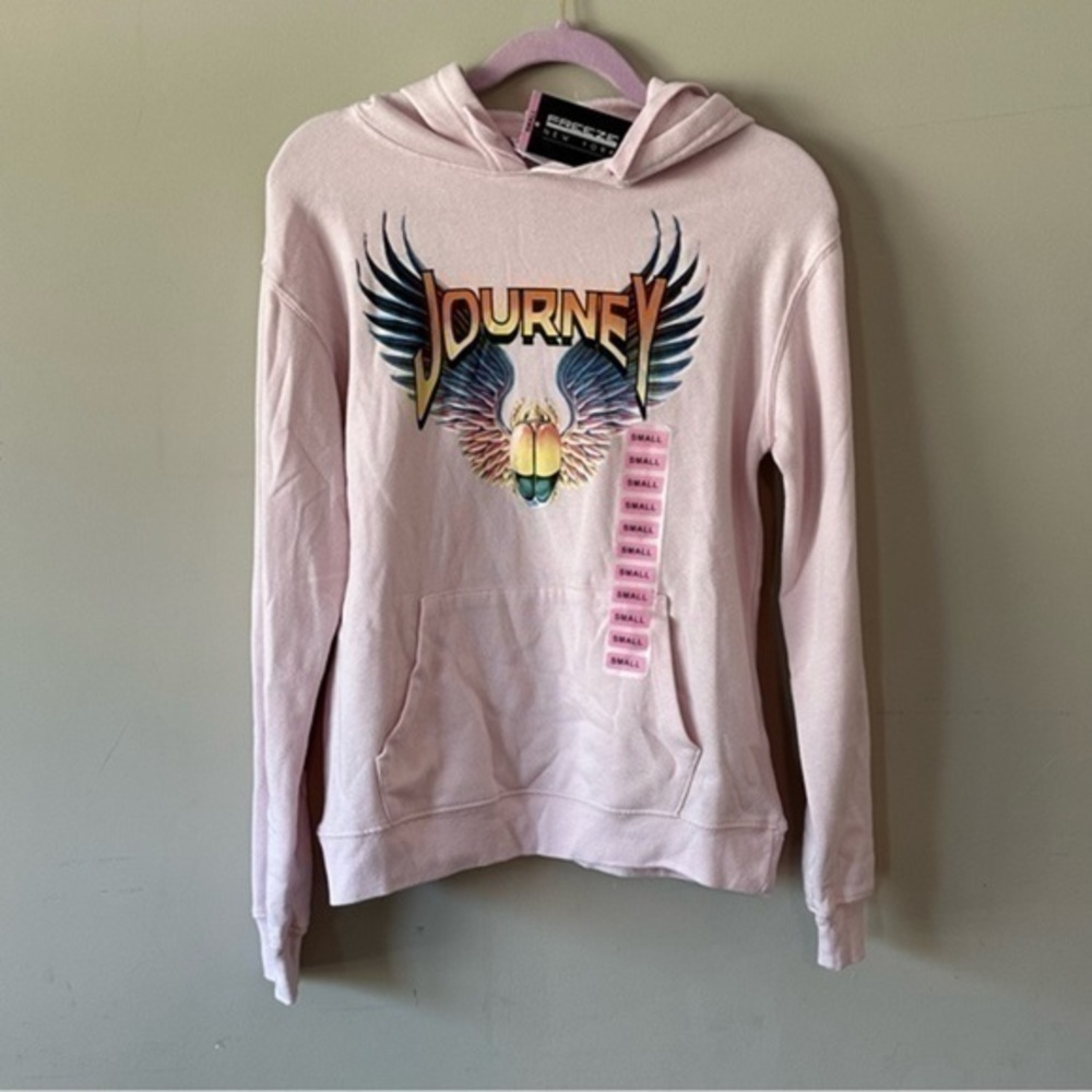 NWT Freeze Pull-over Journey Band Hoodie pink SIZE small